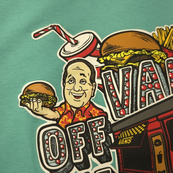 Vans VanDoren BBQ SS Tee Teal - Picture 4 of 5